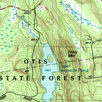 United States Geological Survey Otis, MA (1987, 25000-Scale) digital map