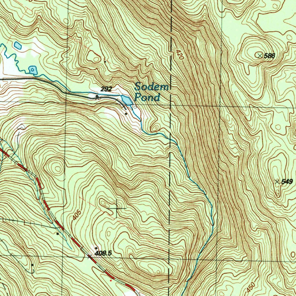 Otis, MA (1997, 25000-Scale) Map by United States Geological Survey ...