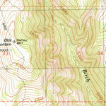 United States Geological Survey Otis Mountain, OR (1990, 24000-Scale) digital map