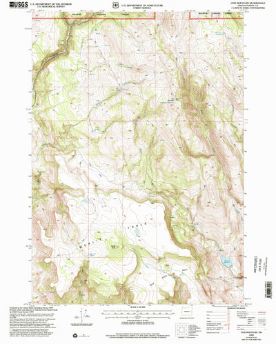 United States Geological Survey Otis Mountain, OR (1999, 24000-Scale) digital map