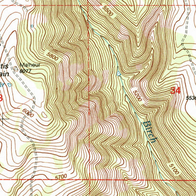 United States Geological Survey Otis Mountain, OR (1999, 24000-Scale) digital map