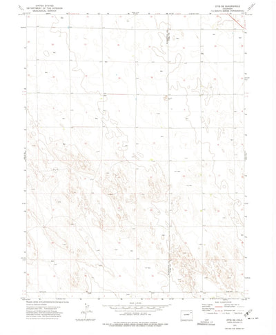 United States Geological Survey Otis SE, CO (1972, 24000-Scale) digital map