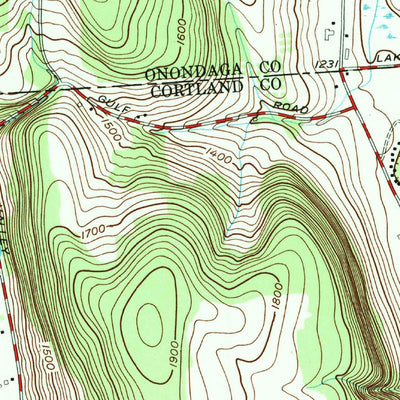 United States Geological Survey Otisco Valley, NY (1955, 24000-Scale) digital map