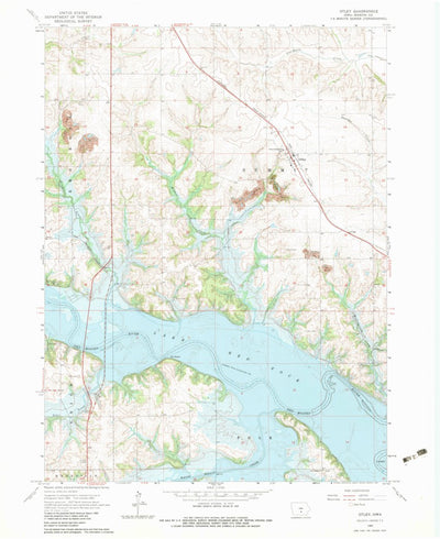 United States Geological Survey Otley, IA (1965, 24000-Scale) digital map