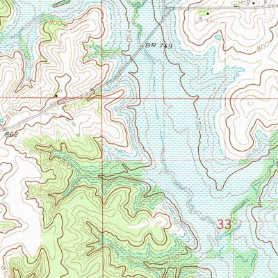 United States Geological Survey Otley, IA (1965, 24000-Scale) digital map