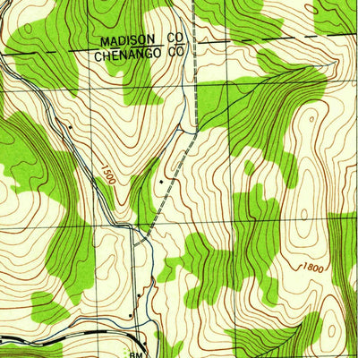 United States Geological Survey Otselic, NY (1944, 31680-Scale) digital map