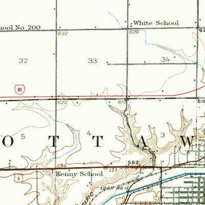 United States Geological Survey Ottawa, IL (1946, 62500-Scale) digital map