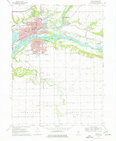 United States Geological Survey Ottawa, IL (1970, 24000-Scale) digital map