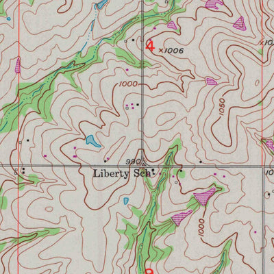 United States Geological Survey Ottawa North, KS (1956, 24000-Scale) digital map