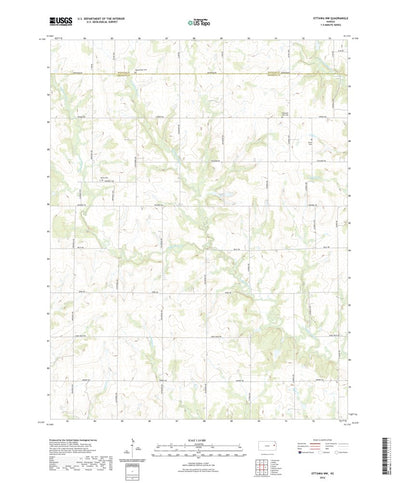 United States Geological Survey Ottawa NW, KS (2022, 24000-Scale) digital map