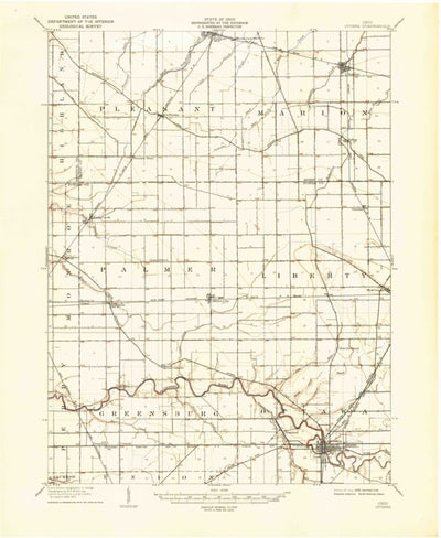 United States Geological Survey Ottawa, OH (1908, 62500-Scale) digital map