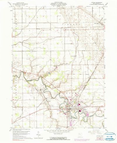 United States Geological Survey Ottawa, OH (1960, 24000-Scale) digital map