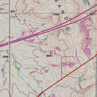 United States Geological Survey Ottawa South, KS (1956, 24000-Scale) digital map