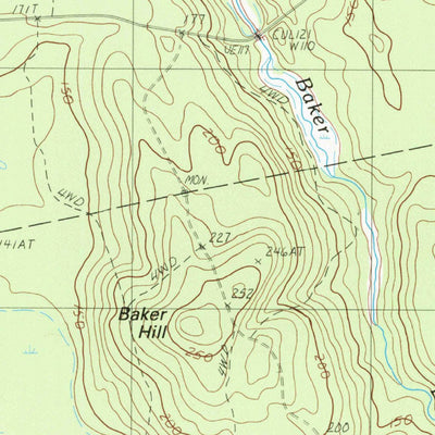 United States Geological Survey Otter Chain Ponds, ME (1988, 24000-Scale) digital map