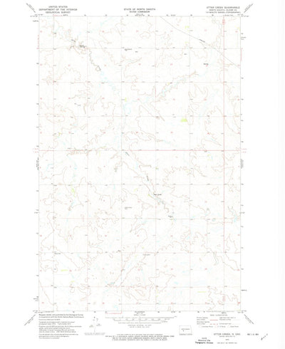 United States Geological Survey Otter Creek, ND (1972, 24000-Scale) digital map