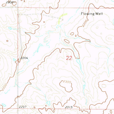 United States Geological Survey Otter Creek, ND (1972, 24000-Scale) digital map