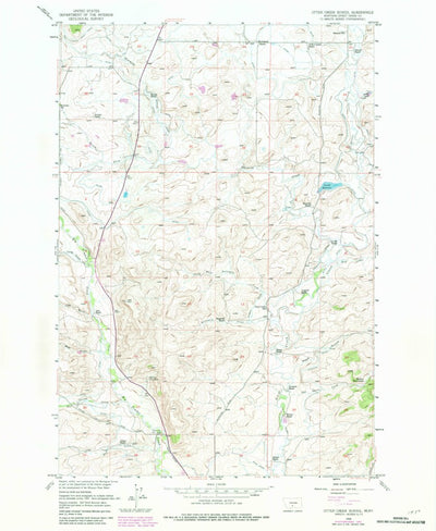 United States Geological Survey Otter Creek School, MT (1954, 24000-Scale) digital map