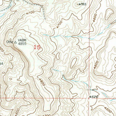 United States Geological Survey Otter Creek School, MT (1954, 24000-Scale) digital map