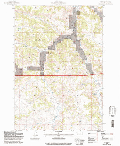 United States Geological Survey Otter, MT (1995, 24000-Scale) digital map