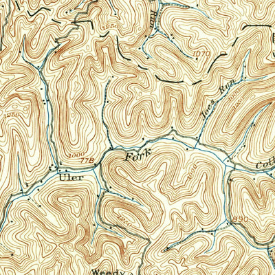 United States Geological Survey Otter, WV (1906, 62500-Scale) digital map