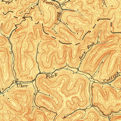 United States Geological Survey Otter, WV (1907, 62500-Scale) digital map