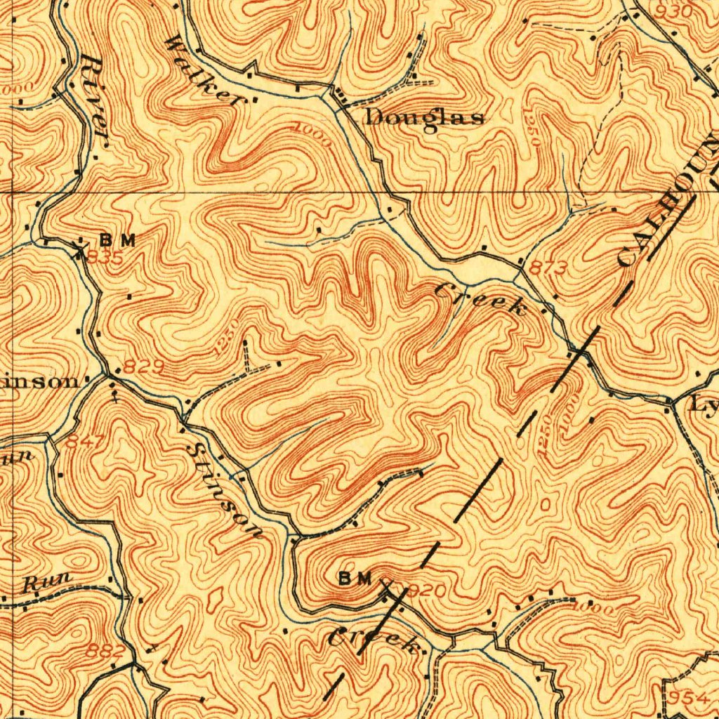 Otter, WV (1907, 62500-Scale) Map by United States Geological Survey ...