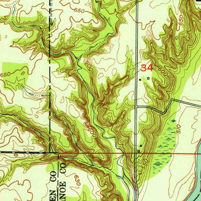 United States Geological Survey Otterbein, IN (1951, 24000-Scale) digital map