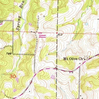 United States Geological Survey Otterville East, MO (1953, 24000-Scale) digital map