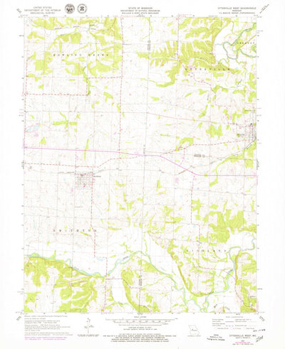 United States Geological Survey Otterville West, MO (1960, 24000-Scale) digital map