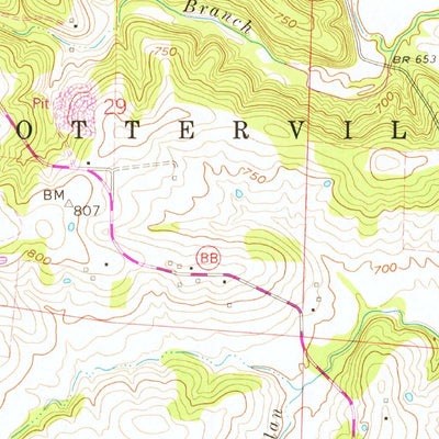 United States Geological Survey Otterville West, MO (1960, 24000-Scale) digital map