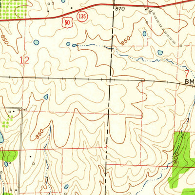 United States Geological Survey Otterville West, MO (1961, 24000-Scale) digital map
