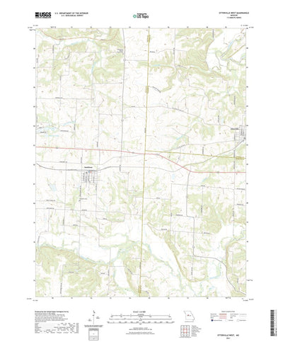 United States Geological Survey Otterville West, MO (2021, 24000-Scale) digital map