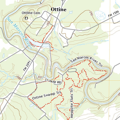 United States Geological Survey Ottine, TX (2022, 24000-Scale) digital map