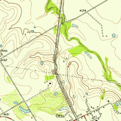 United States Geological Survey Otto, TX (1957, 24000-Scale) digital map