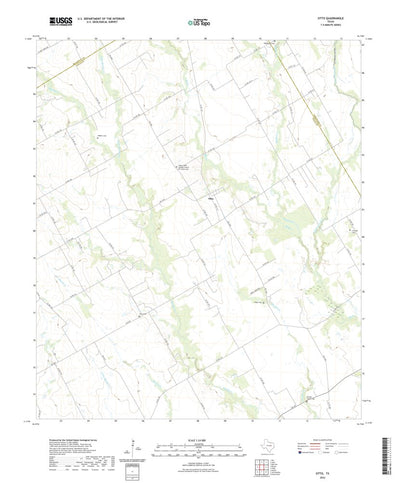 United States Geological Survey Otto, TX (2022, 24000-Scale) digital map
