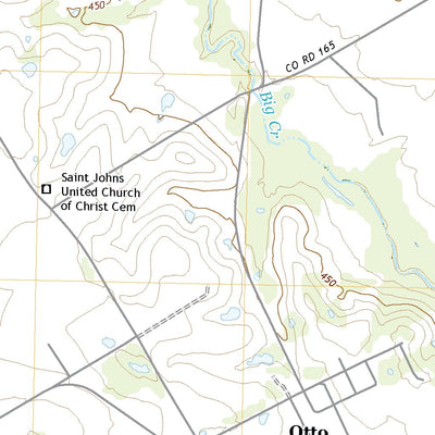 United States Geological Survey Otto, TX (2022, 24000-Scale) digital map