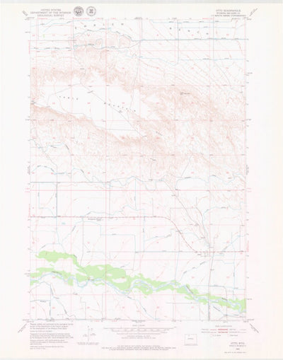 United States Geological Survey Otto, WY (1951, 24000-Scale) digital map