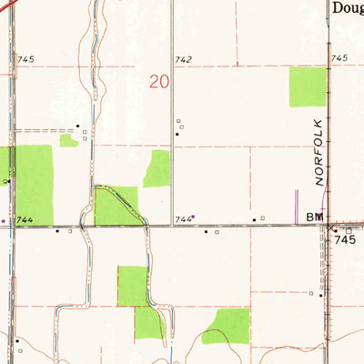 United States Geological Survey Ottoville, OH (1960, 24000-Scale) digital map