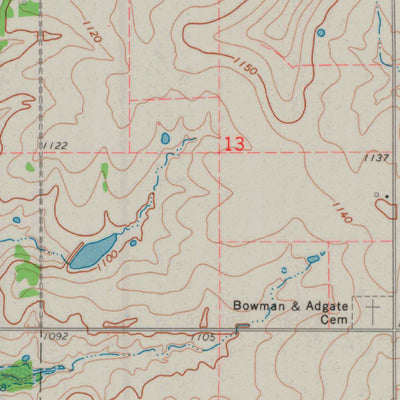 United States Geological Survey Ottumwa, KS (1970, 24000-Scale) digital map