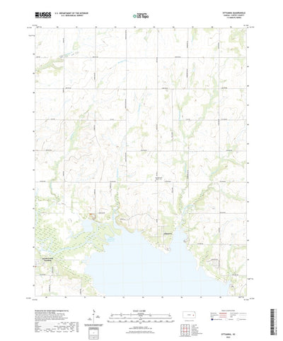 United States Geological Survey Ottumwa, KS (2022, 24000-Scale) digital map
