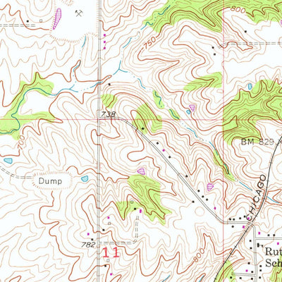 United States Geological Survey Ottumwa North, IA (1956, 24000-Scale) digital map