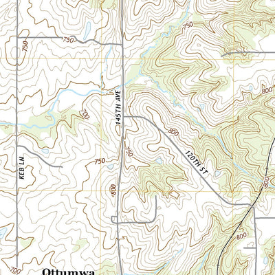 United States Geological Survey Ottumwa North, IA (2022, 24000-Scale) digital map