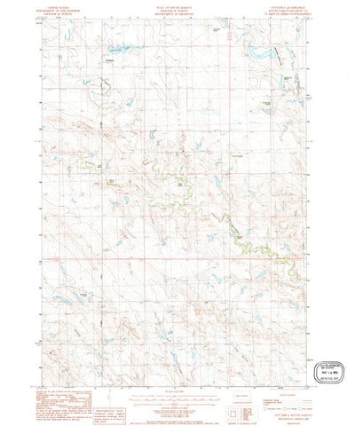 United States Geological Survey Ottumwa, SD (1983, 24000-Scale) digital map