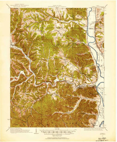 United States Geological Survey Otway, OH (1915, 62500-Scale) digital map