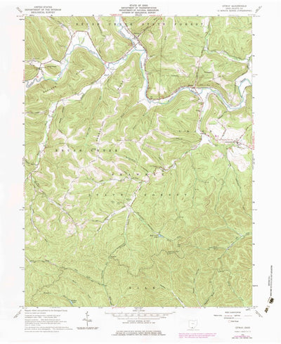United States Geological Survey Otway, OH (1961, 24000-Scale) digital map
