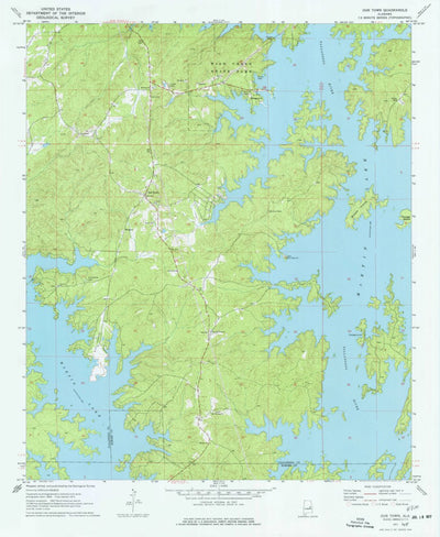 United States Geological Survey Our Town, AL (1971, 24000-Scale) digital map