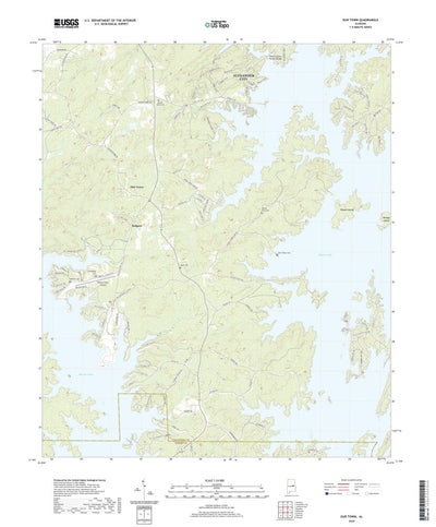 United States Geological Survey Our Town, AL (2020, 24000-Scale) digital map