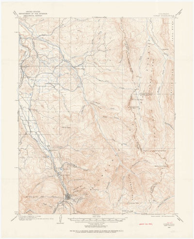 United States Geological Survey Ouray, CO (1902, 62500-Scale) digital map