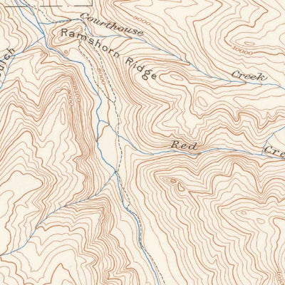 United States Geological Survey Ouray, CO (1902, 62500-Scale) digital map