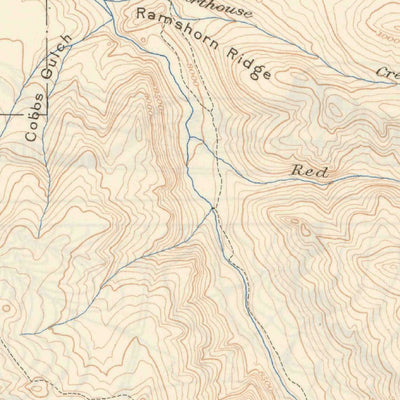 United States Geological Survey Ouray, CO (1904, 62500-Scale) digital map